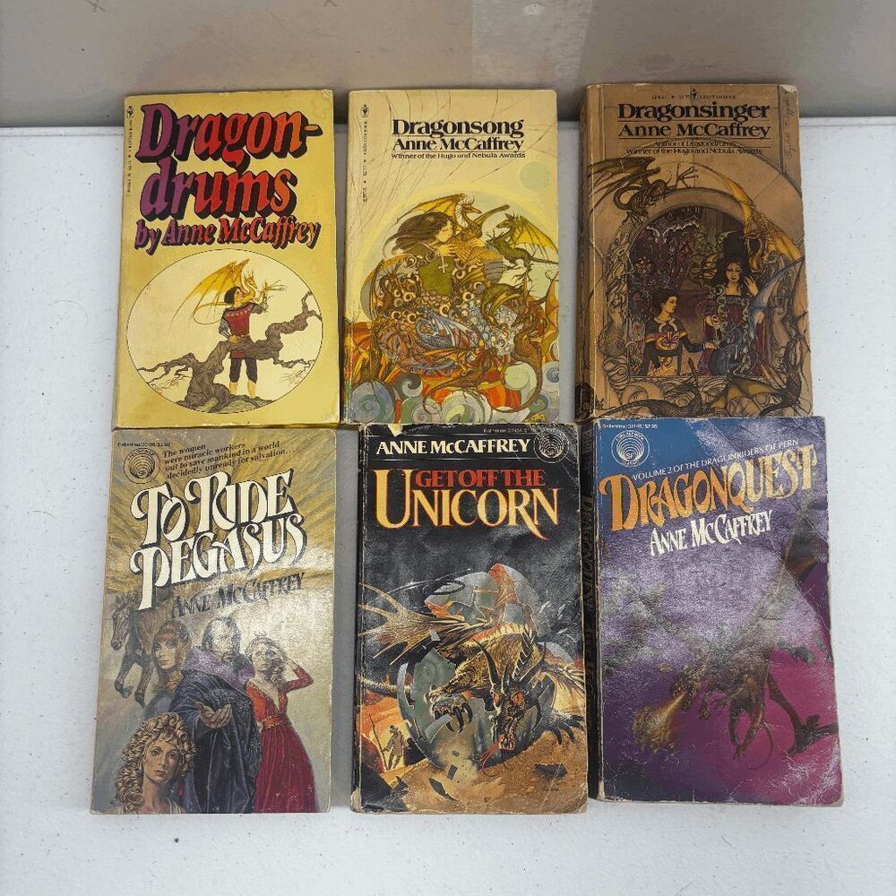 Anne McCaffrey TRILOGY Dragonsinger Dragonsong Dragon-Drums SF Fantasy Plus More